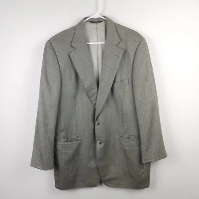 Paul Stuart Suit Jacket Men 44 Semi Tall / Long Beige Tan Cashmere Button * - Image 1 of 4