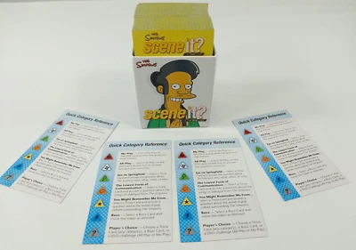 The Simpsons Scene It Deluxe DVD Game TRIVIA & REFERENCE CARDS Replacement Parts - Image 1 of 4