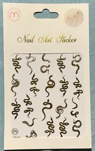 Nagelaufkleber Kunst Aufkleber Zum Selbermachen Design 3D Wasserdicht Schlange Drache Gold YM53 - Bild 1 von 4