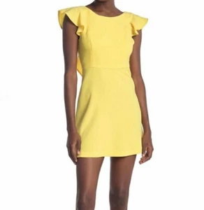 BCBGeneration Lemonade Ruffle Dress Sz 4. - Picture 1 of 5