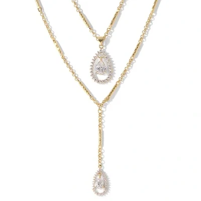 Vanessa Mooney La Justicia Collar Dije Colgante Collar Doble Capa Oro Foto 1 de 4