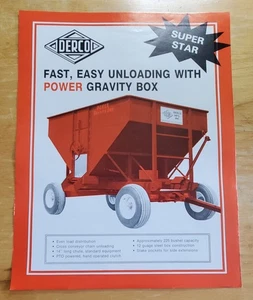 Derco Power Gravity Box Corn Grains Wisconsin Sales Brochure Pamphlet Specs - Picture 1 of 2
