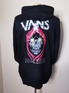 Vans Dark Times Hoodie Size L Black Pullover Skateboarding Sweatshirt Casual - Imagen 1 de 17