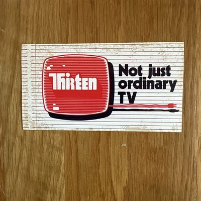 Vintage WNET New York Thirteen TV Sticker PBS - Image 1 of 4