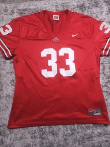 Vintage Nike Team Ohio State Buckeyes NCAA Jersey #33 Red Youth Large Football - Picture 1 of 6