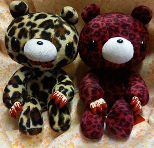 Animal de peluche Chax GP Gloomy Bear versión Juego de 2 estampado leopardo CGP-107 - Imagen 1 de 6