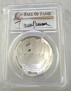2014 P $1 THE BIG UNIT Baseball Hall of Fame Silver Dollar PR70DCAM Top Pop! - Picture 1 of 6