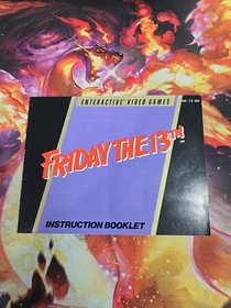 NINTENDO NES FRIDAY THE 13th Instruction Manual IN EXCELLENT CONDITION PRE-OWNED