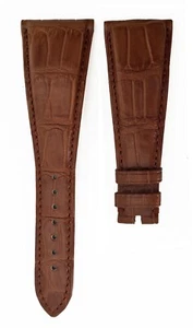 Authentic Bvlgari Assioma Watch Strap Band Brown Padded Croco 28 x 16mm NEW - Picture 1 of 2