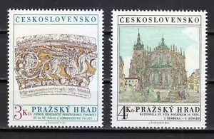 Czechoslovakia 1981 MNH Mi 2639-2640 Sc 2384-2385 Prague Castle Art,Herritage ** - Picture 1 of 1