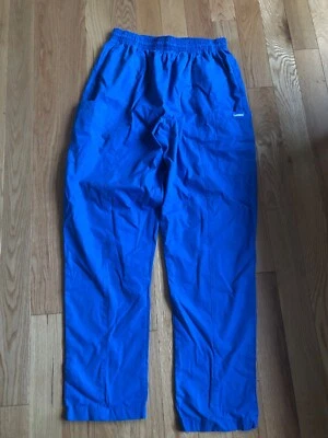 Calça esfoliante Landau azul extragrande unissex com bolsos frontais e laterais - Imagem 1 de 4