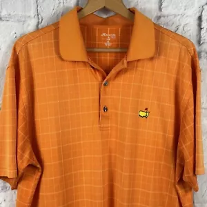 RARA Camisa Masters Tech Para Hombres XL NARANJA Manga Corta Polo Rendimiento Golf W66 - Imagen 1 de 8