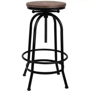 Artiss Kitchen Bar Stools Vintage Bar Stool Retro Rustic Industrial Round Chairs - Picture 1 of 12