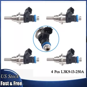 New 4PCS Fuel Injector For Mazda Speed 3 6 CX-7 Turbo 2.3L L3K9-13-250A E7T20171 - Picture 1 of 7