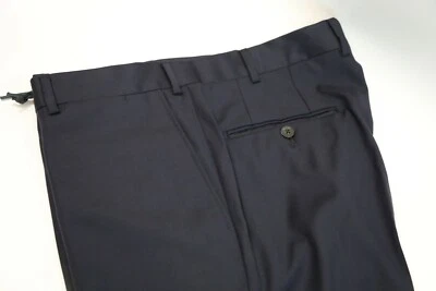 #346  Pal Zileri Blue 100% Wool Pants Size 35   RETAIL $395 NWT - Image 1 of 4