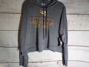 Neu mit Etikett Russell LSU Tigers kurz geschnittener Damen-Hoodie Größe XLARGE XL - Bild 1 von 4