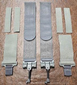 FirstSpear AAC 2" Low Profile shoulder straps S Manatee grey carrier Hypalon LP - Picture 1 of 3