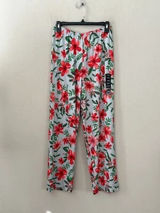 NWT! Hue Women's Sz S Velour Printed Pull On Elastic Waist Pajama Pants Floral - Picture 1 of 3