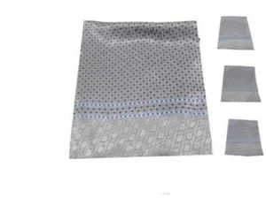 Bufanda Seda Hombre Gris Hombre Seda Bufanda Dibujos Gris Beige Azul CERIMONIA33 - Imagen 1 de 13