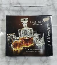 Circleware Excalibur Collection 5 pc Whiskey Set Made In Italy New Open Box  M-3
