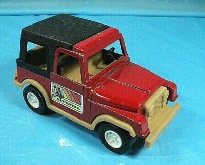 Camión Jeep CJ-7 Tootsie Toys de colección rojo bronceado acero prensado raro Foto 1 de 4
