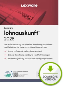 Lexware Lohnauskunft 2025, ABO-Version, ESD-Software-Download - Bild 1 von 1