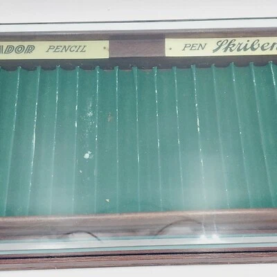 Antiker Matador Schaukasten Füller Füllfederhalter Sammler Vitrine Glas Holz - Bild 1 von 4