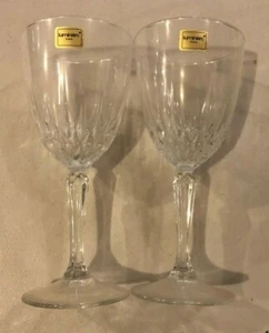 Luminarc Wine Glass Clear Stemmed USA Vintage Lot of 2 #2157 - Picture 1 of 2