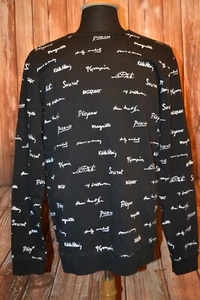 Dope Men's Artist Names Embellished Long Sleeve SweatShirt Sz XL - Picture 1 of 9