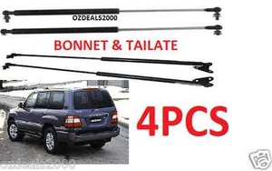 Bonnet & tailgate Gas Struts FITS Toyota Landcruiser 100 Series combo 4pcs! - Picture 1 of 6
