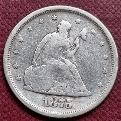 1875 S Twenty Cent Piece 20c Better Grade #94391 - Image 1 of 2