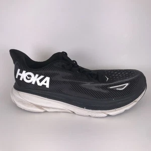 Hoka One One Women Clifton 9 1132211 BWHT Black Running Shoes Size 9.5 D - Picture 1 of 12