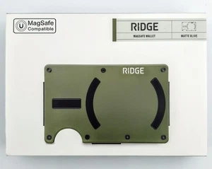 Cartera The Ridge MAGSAFE Mate Oliva Bloqueo RFID con Correa para Efectivo - AUWAI249501 - Imagen 1 de 8