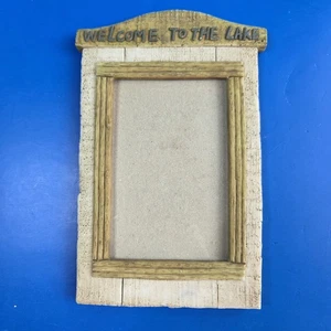 Lake Frame WELCOME TO THE LAKE Cabin Lodge Homemakers Idea Company ~3 X 5 Photo - Picture 1 of 6