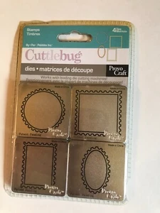 NEW ~ CUTTLEBUG ~ "STAMPS"  4 Metal Dies (4 SHAPES) ~ PROVO CRAFT ~ 37-1220 - Picture 1 of 2