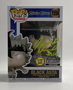 Black Clover Black Asta Funko Pop 1556 (Glows in the Dark) (EE Exclusive) Signed - Picture 1 of 6