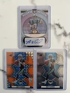 Matt Corral 2022 Illusions Rookie Vision Nero RC Auto SP/15 Carolina Panthers! - Foto 1 di 6