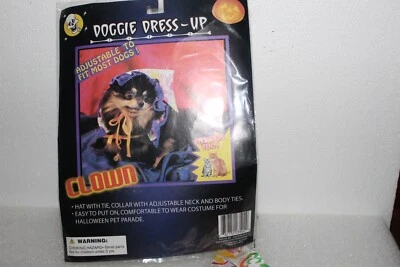 VESTIDO CACHORRO PALHAÇO PEQUENO OU MÉDIO GATO OU CACHORRO - Imagem 1 de 4