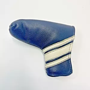 White/Black Retro Three Stripes Universal Blade Putter Cover-good condition - Picture 1 of 4