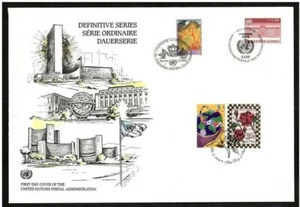ONU: Emissions From The 3 Offices On FDC 'Large Format' From 1999, 'Roses' - Picture 1 of 1