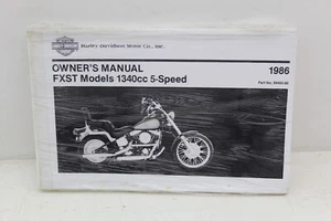 1986 Harley-Davidson FXST Softail Owner's Manual 99460-86 { NEW!! } - Picture 1 of 2