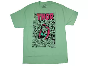 The Mighty Thor Marvel Herren T-Shirt grün - NEU - Bild 1 von 2