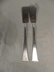 WMF 70 Pyramide Butter- und Käsemesser 17,5 / 18,5 cm I/o Silberauflage - Bild 1 von 5