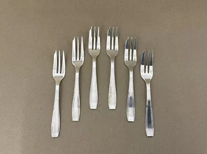 Set Of 6 Antique Christofle Silver Plated Cake/Pastry Forks - Picture 1 of 7