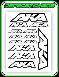 AKA TYRES STICKER SHEET A5 RC OFF ROAD BUGGY TYRE DECAL 1/8 1/10 ASSOCIATED TLR - Picture 1 of 6