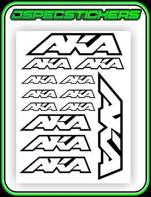 AKA TYRES DECAL STICKER SHEET A5 BNIP VINTAGE RC8 B6 TC7 RC CAR XP - Image 1 of 4