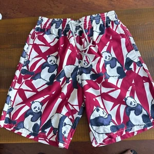 Men Swim Trunks Classic cut L Vilebrequin Panda red NWT - Picture 1 of 5