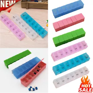 Large Weekly Daily Pill Box Organiser Medicine Tablet Storage Dispenser 7 Day ♢ - Picture 1 of 30