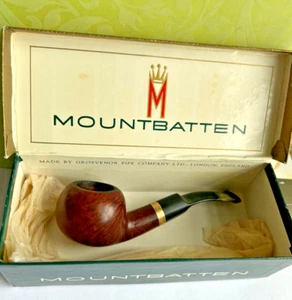 De colección Marlborough 399 PIPE de brezo antiguo oro 14K GF Grosvenor Mountbatten caja 842 - Imagen 1 de 7