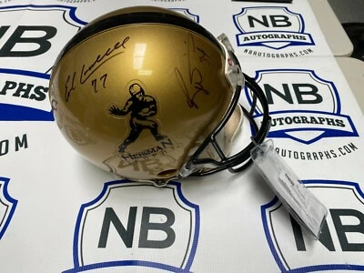 Earl Campbell Ricky Williams Signed Heisman Helmet Full Size Texas Longhorns JSA - Image 1 of 4